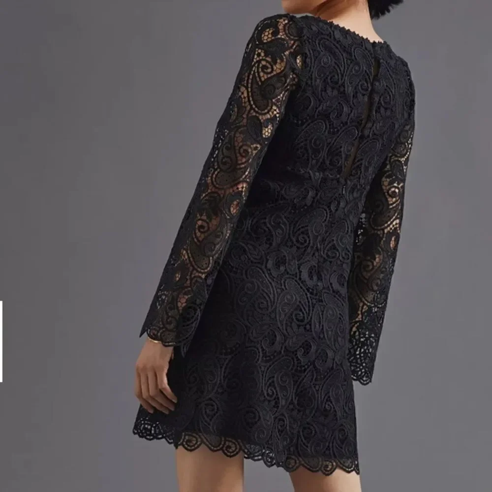 NWT Anthropologie Maeve Embroidered Lace Mini Dress